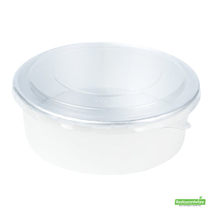 Wholesale Restaurantware Foil Lux Clear Plastic Take Out Container Lid - Fits 45 Oz- Bulk