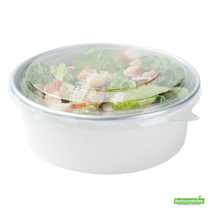 Wholesale Restaurantware Foil Lux Clear Plastic Take Out Container Lid - Fits 45 Oz- Bulk
