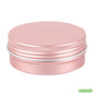 Wholesale Restaurantware 2 Oz Round Rose Gold Tin Container - with Screw Lid- Bulk