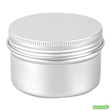 Wholesale Restaurantware RW Base 4 oz Round Silver Tin Container - with Screw Lid- Bulk
