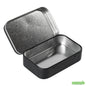 Wholesale Restaurantware RW Base 4 oz Rectangle Black Tin Container - with Hinged Lid- Bulk