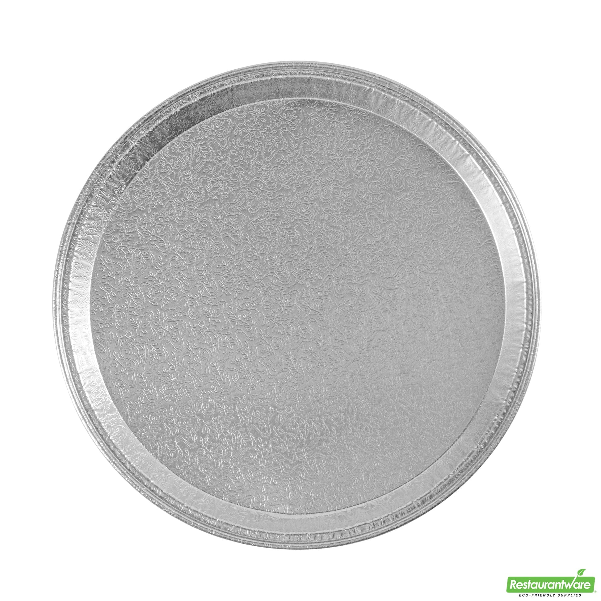 Wholesale Restaurantware Foil Lux Round Aluminum Catering Tray - 12 - 10 Count Box- Bulk
