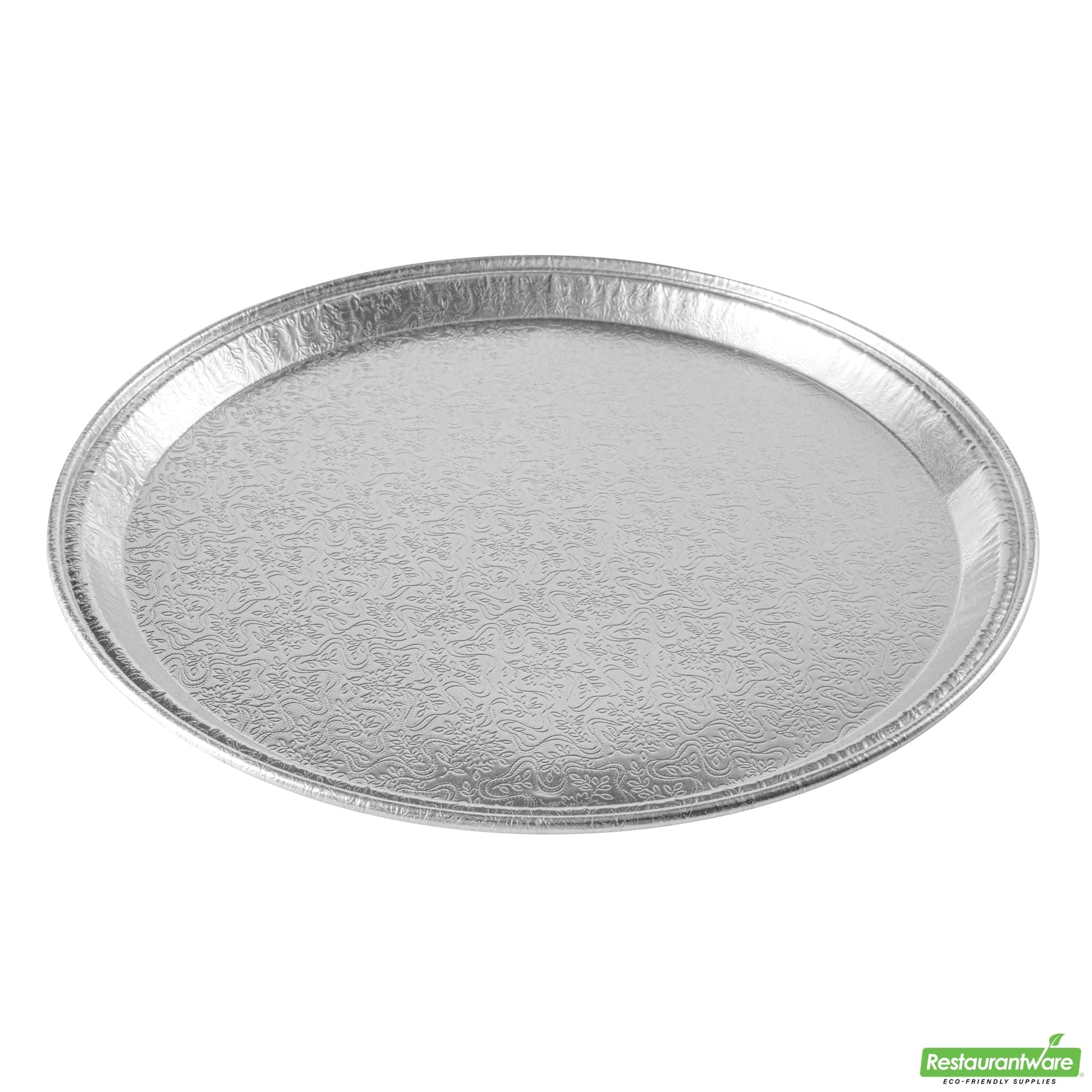 Wholesale Restaurantware Foil Lux Round Aluminum Catering Tray - 12 - 10 Count Box- Bulk