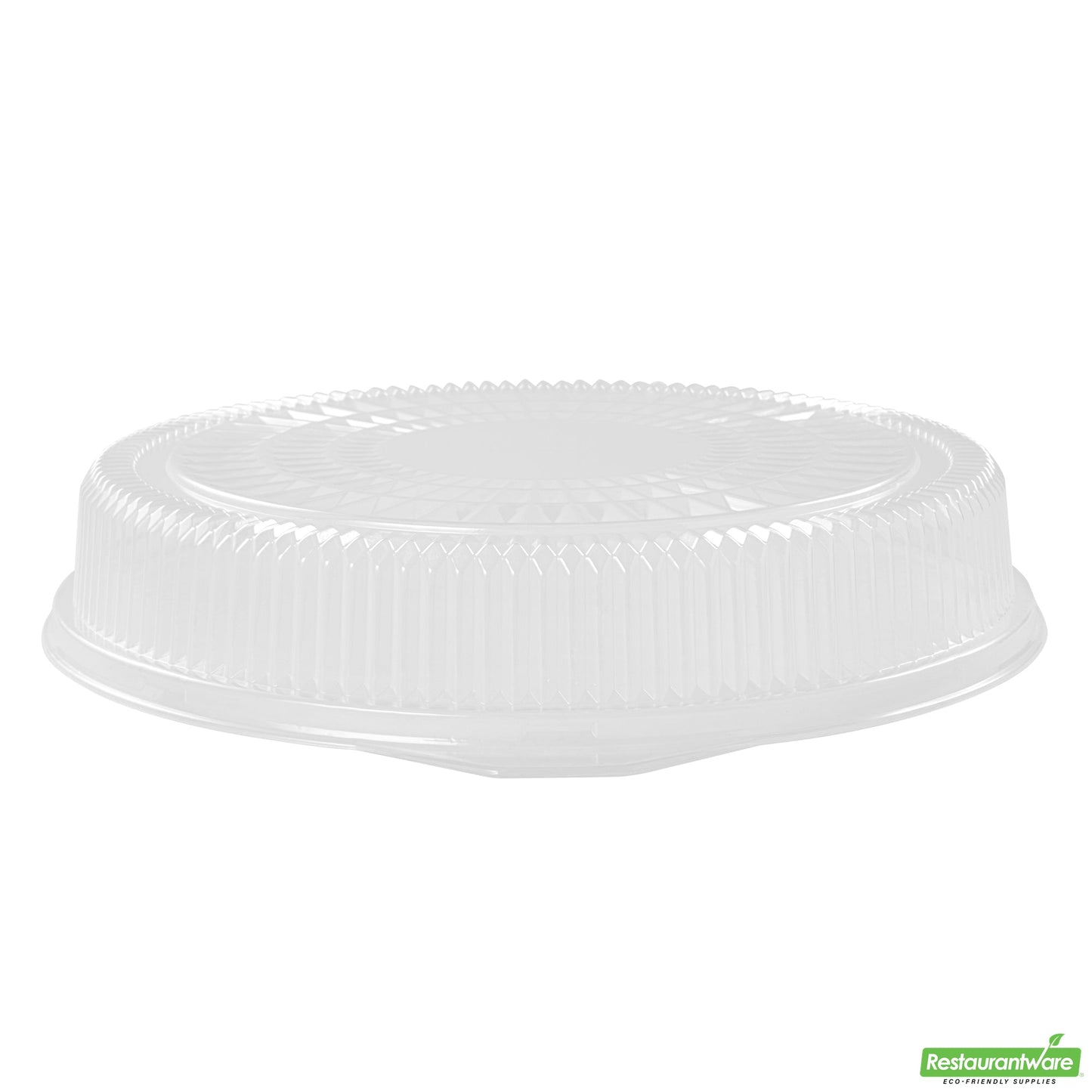 Wholesale Restaurantware Foil Lux Round Clear Plastic Dome Lid - Fits 16 Catering Tray - 10 Count Box- Bulk