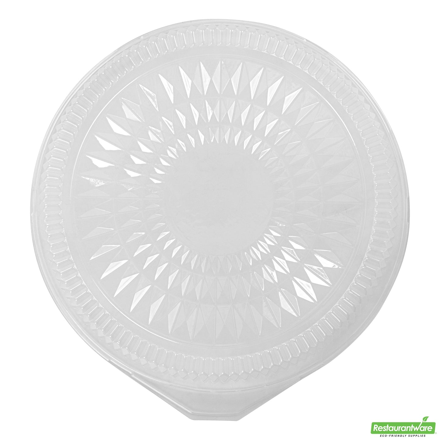 Wholesale Restaurantware Foil Lux Round Clear Plastic Dome Lid - Fits 16 Catering Tray - 10 Count Box- Bulk