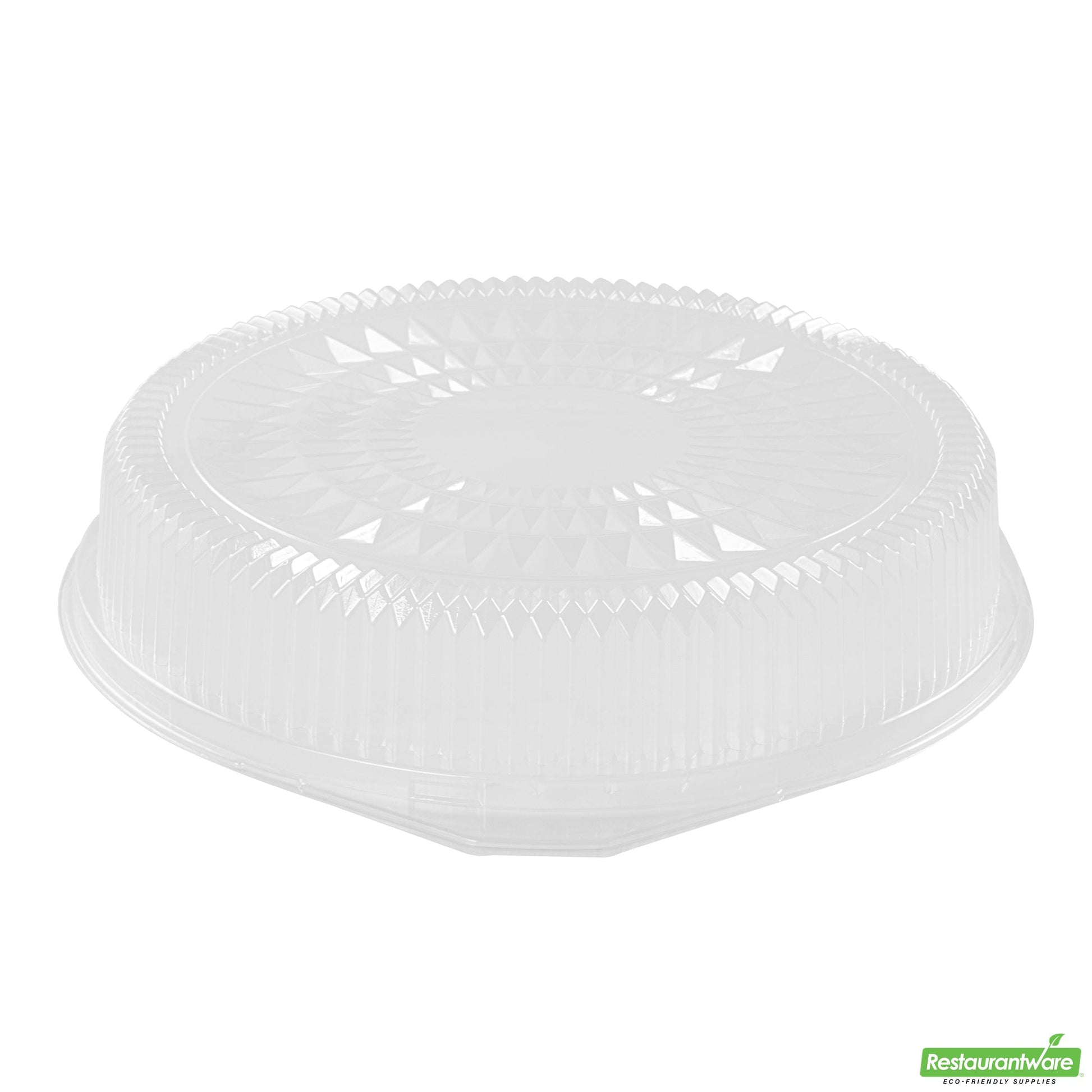 Wholesale Restaurantware Foil Lux Round Clear Plastic Dome Lid - Fits 16 Catering Tray - 10 Count Box- Bulk
