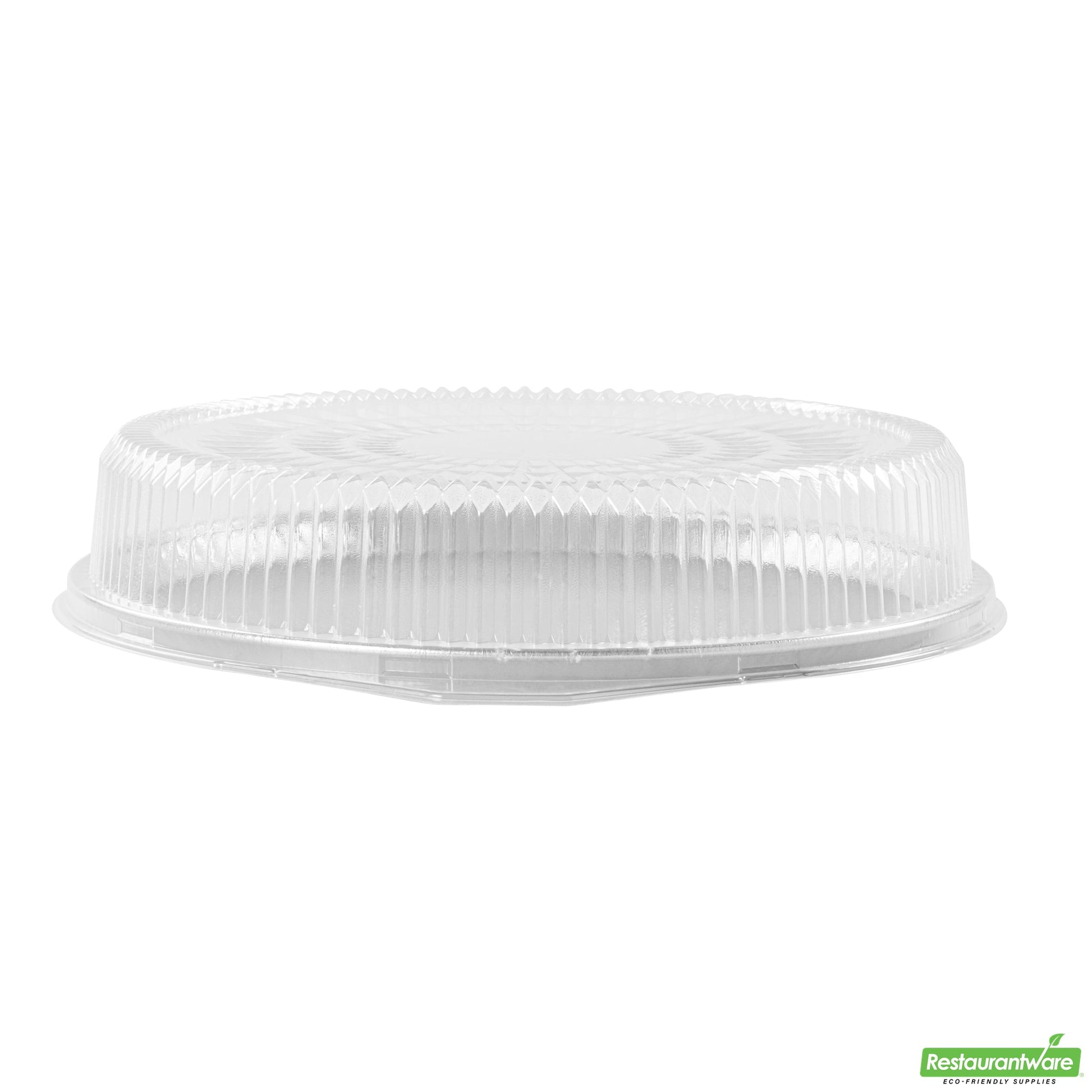 Wholesale Restaurantware Foil Lux Round Clear Plastic Dome Lid - Fits 16 Catering Tray - 10 Count Box- Bulk