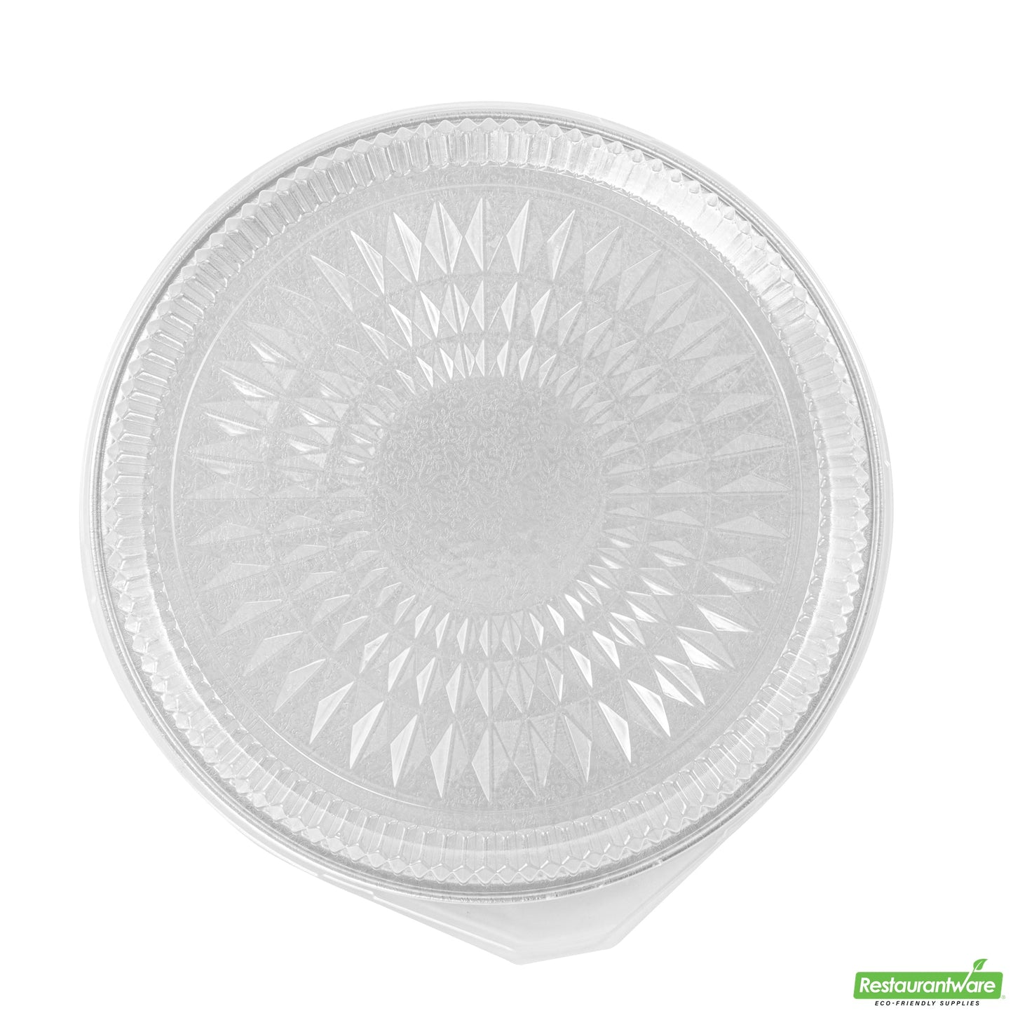 Wholesale Restaurantware Foil Lux Round Clear Plastic Dome Lid - Fits 16 Catering Tray - 10 Count Box- Bulk