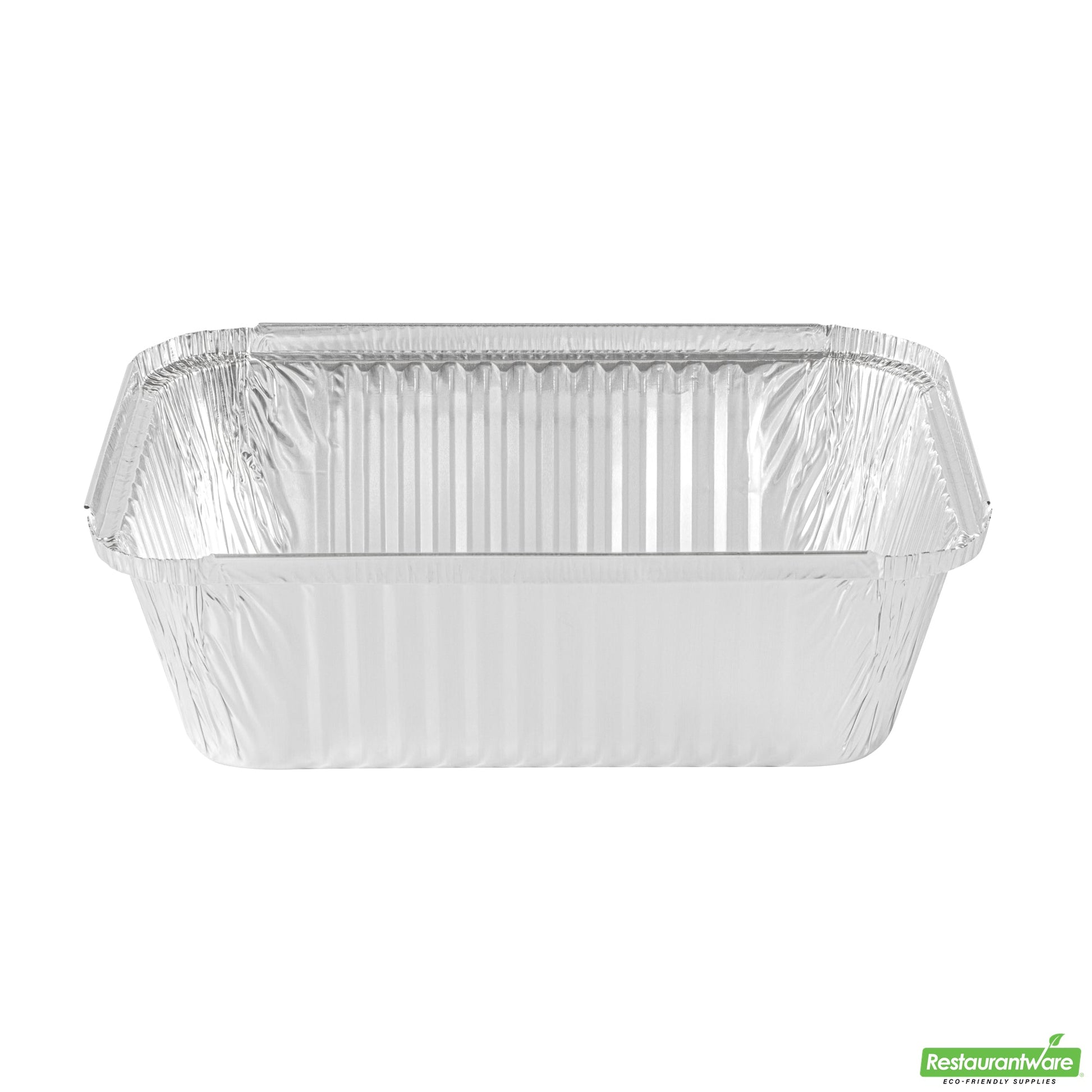 Wholesale Restaurantware Foil Lux 5 Lb Oblong Aluminum Container - 10" X 7" X 2 3/4" - 100 Count Box- Bulk
