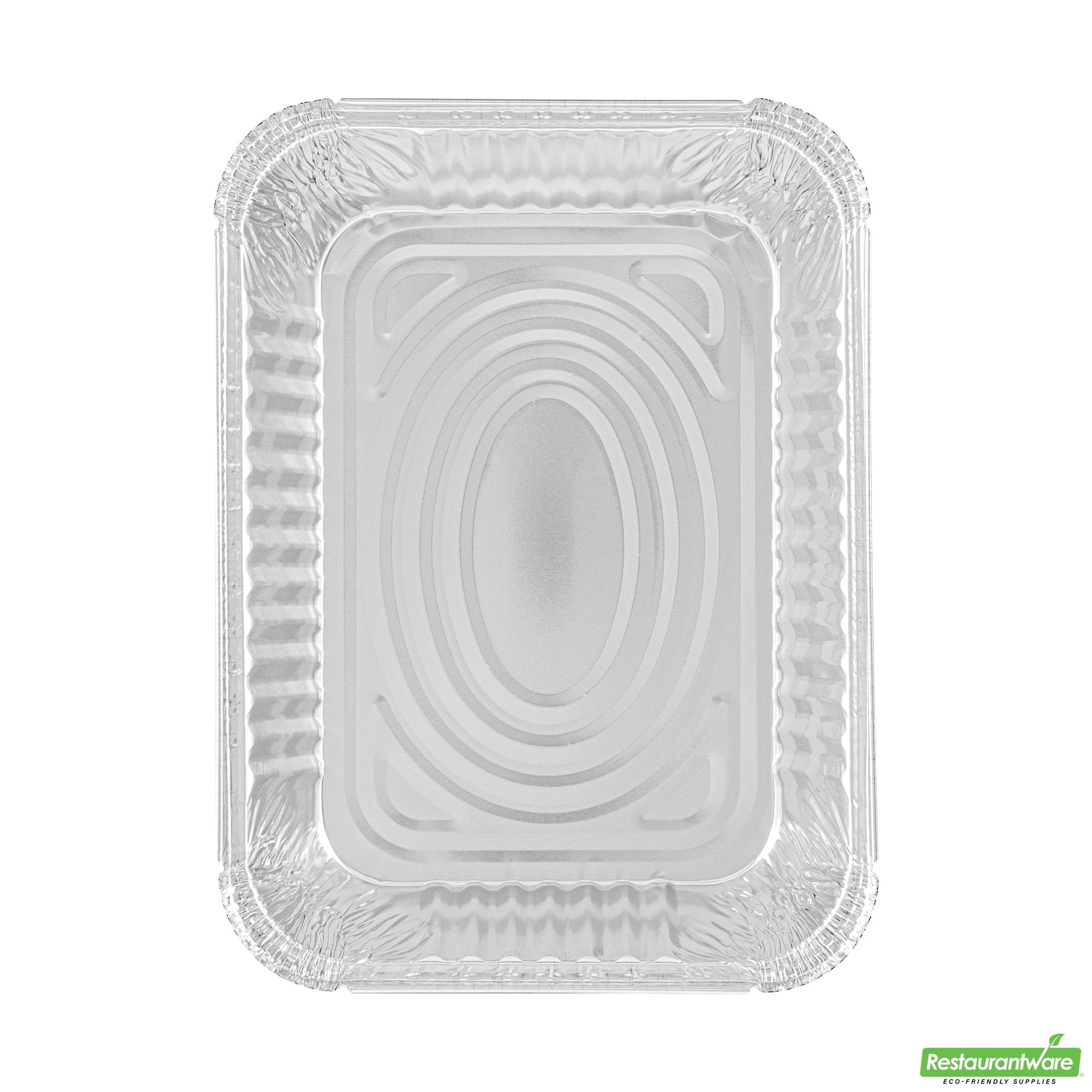 Wholesale Restaurantware Foil Lux 5 Lb Oblong Aluminum Container - 10" X 7" X 2 3/4" - 100 Count Box- Bulk