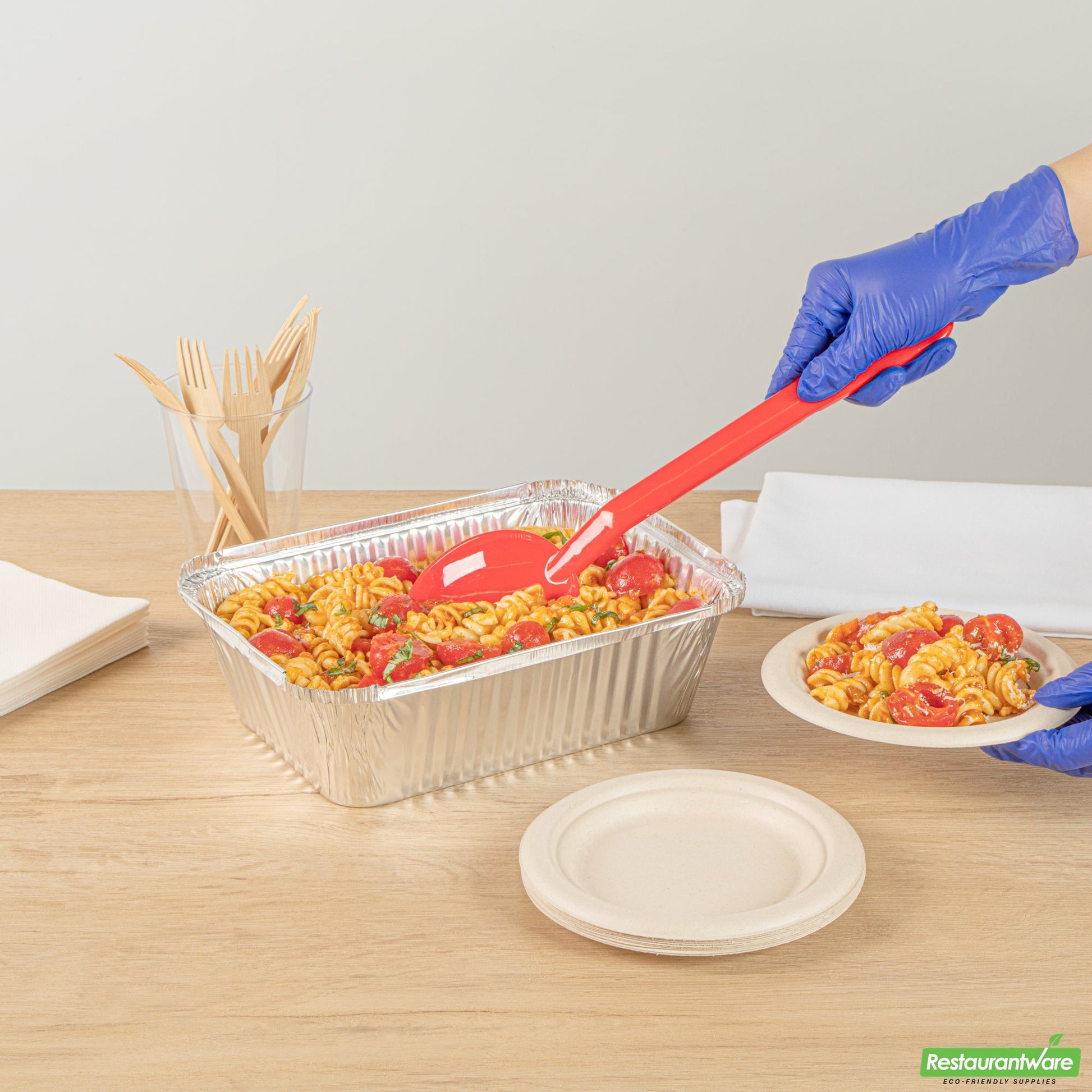 Wholesale Restaurantware Foil Lux 5 Lb Oblong Aluminum Container - 10" X 7" X 2 3/4" - 100 Count Box- Bulk