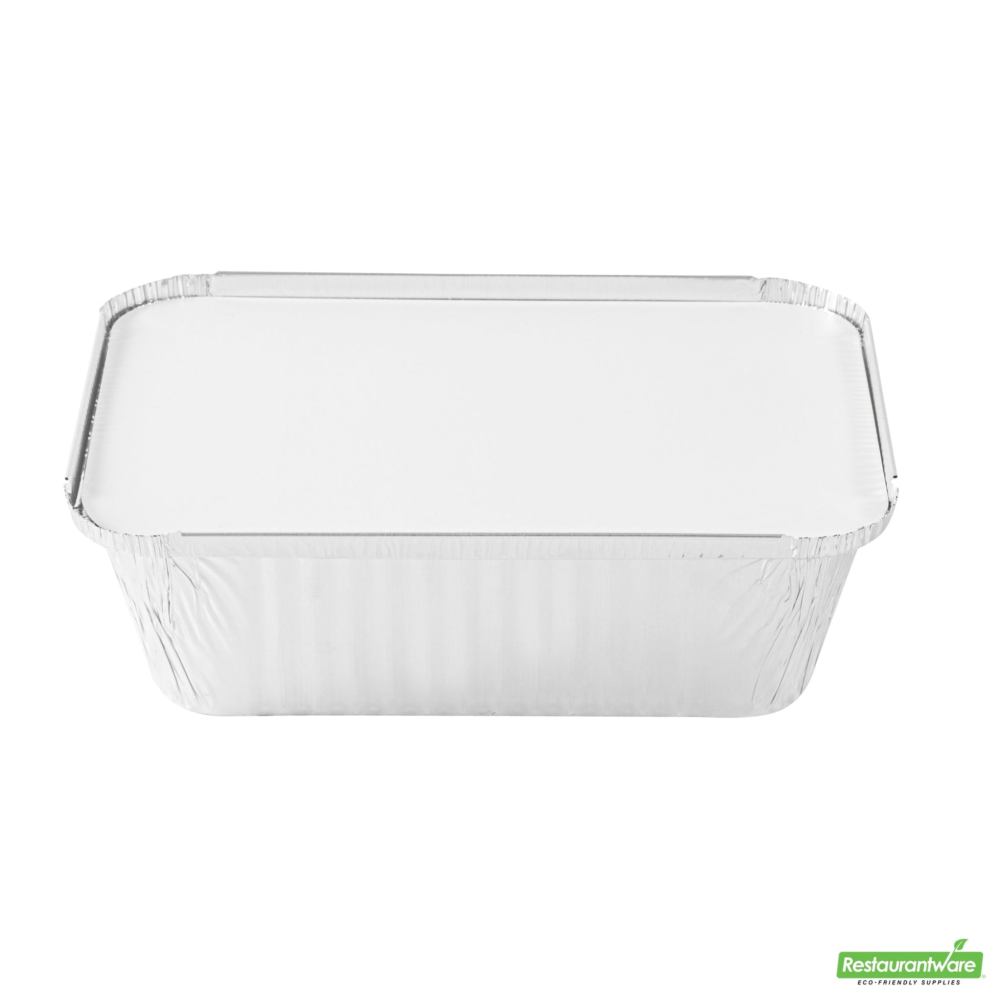 Wholesale Restaurantware Foil Lux 5 Lb Oblong Aluminum Container - 10" X 7" X 2 3/4" - 100 Count Box- Bulk