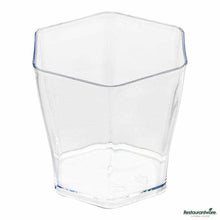 Wholesale Restaurantware 2 Oz Hexagon Clear Plastic Glass 20 ct- Bulk