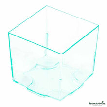 Wholesale Restaurantware 3 Oz Square Seagreen Plastic Quadrato Cup 20 ct- Bulk
