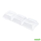 Wholesale Restaurantware Rectangle Clear Plastic Lid - Fits Terzetto Plate - 7" X 2.5" X 1"- Bulk