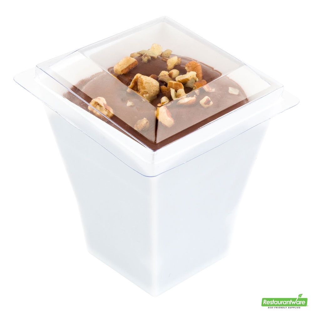 Wholesale Restaurantware Square Clear Plastic Lid - Fits Bonito Cup - 1.8" X 1.8" X 0.5"- Bulk