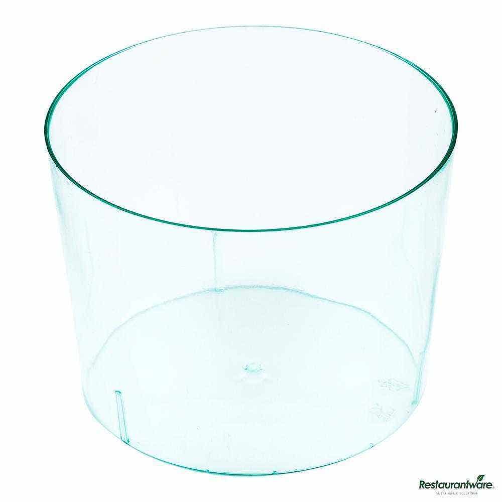 Wholesale Restaurantware 6 Oz Round Seagreen Plastic Cylindro Cup 10 ct- Bulk