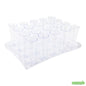 Wholesale Restaurantware Clear Plastic Serving Tray - 14 1/2" X 10 1/2" X 1" - for 5 Oz Round Tall Cocktail Glass- Bulk
