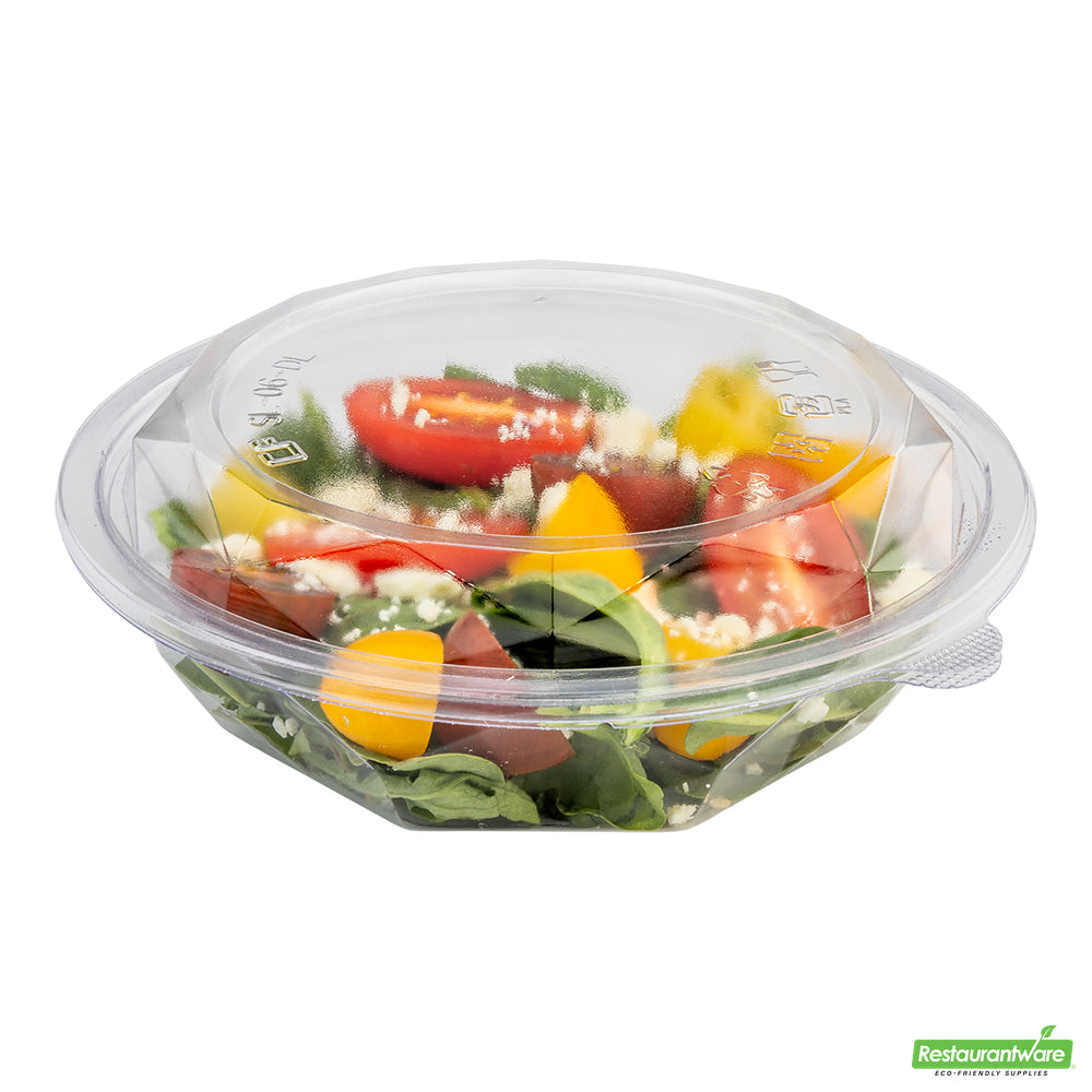 Wholesale Restaurantware Basic Nature Round Clear Pla Plastic Lid - Fits 12 and 16 Oz to Go Bowl, Compostable- Bulk