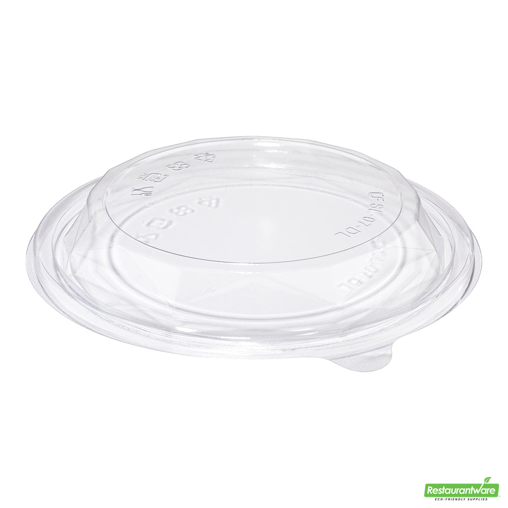 Wholesale Restaurantware Basic Nature Round Clear Pla Plastic Lid - Fits 24 and 32 Oz to Go Bowls, Compostable- Bulk
