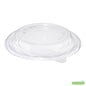 Wholesale Restaurantware Basic Nature Round Clear Pla Plastic Lid - Fits 24 and 32 Oz to Go Bowls, Compostable- Bulk