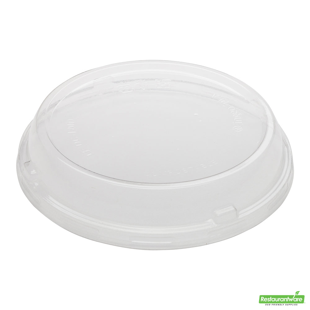 Wholesale Restaurantware Basic Nature Round Clear Pla Plastic Dome Lid - Fits to Go Deli Container, Compostable- Bulk