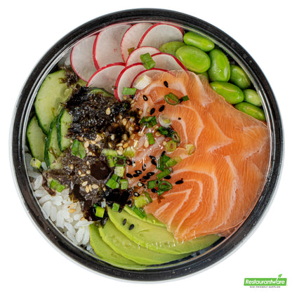 Wholesale Restaurantware Round Clear Plastic Lid - Fits 7 Oz Salad Bowl- Bulk