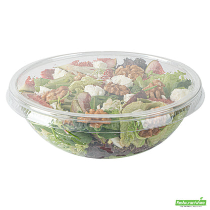 Wholesale Restaurantware Round Clear Plastic Lid - Fits 21 Oz Salad Bowl- Bulk
