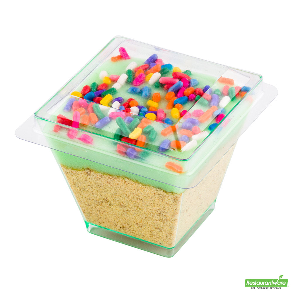 Wholesale Restaurantware Square Clear Plastic Lid - Fits Mini Kova Cup- Bulk