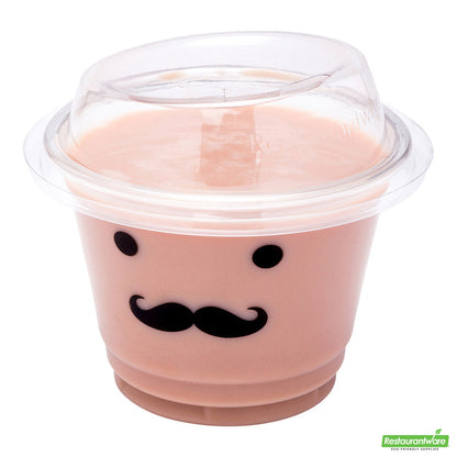 Wholesale Restaurantware Visage Clear Plastic Top Hat 2-in-1 Straw or Sippy Cup Lid - Fits 9, 12 and 16 Oz- Bulk
