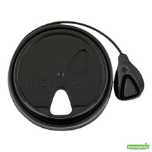 Wholesale Restaurantware Black Plastic Pop Lock Coffee Cup Lid - Fits 8, 12, 16 and 20 Oz- Bulk
