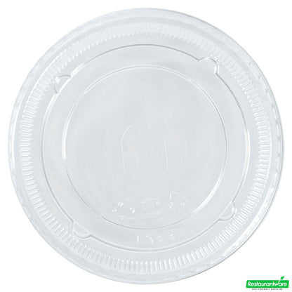 Wholesale Restaurantware Visage Round Clear Plastic Flat Lid - Fits 9 / 12 / 16 Oz- Bulk