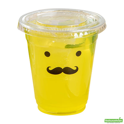 Wholesale Restaurantware Visage Round Clear Plastic Flat Lid - Fits 9 / 12 / 16 Oz- Bulk