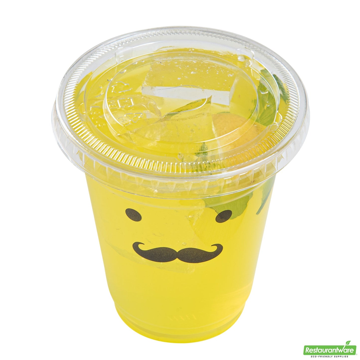 Wholesale Restaurantware Visage Round Clear Plastic Flat Lid - Fits 9 / 12 / 16 Oz- Bulk