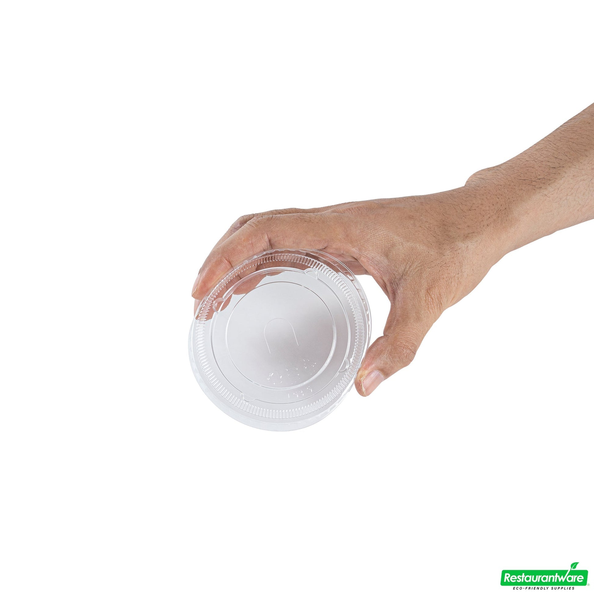 Wholesale Restaurantware Visage Round Clear Plastic Flat Lid - Fits 9, 12 and 16 Oz- Bulk