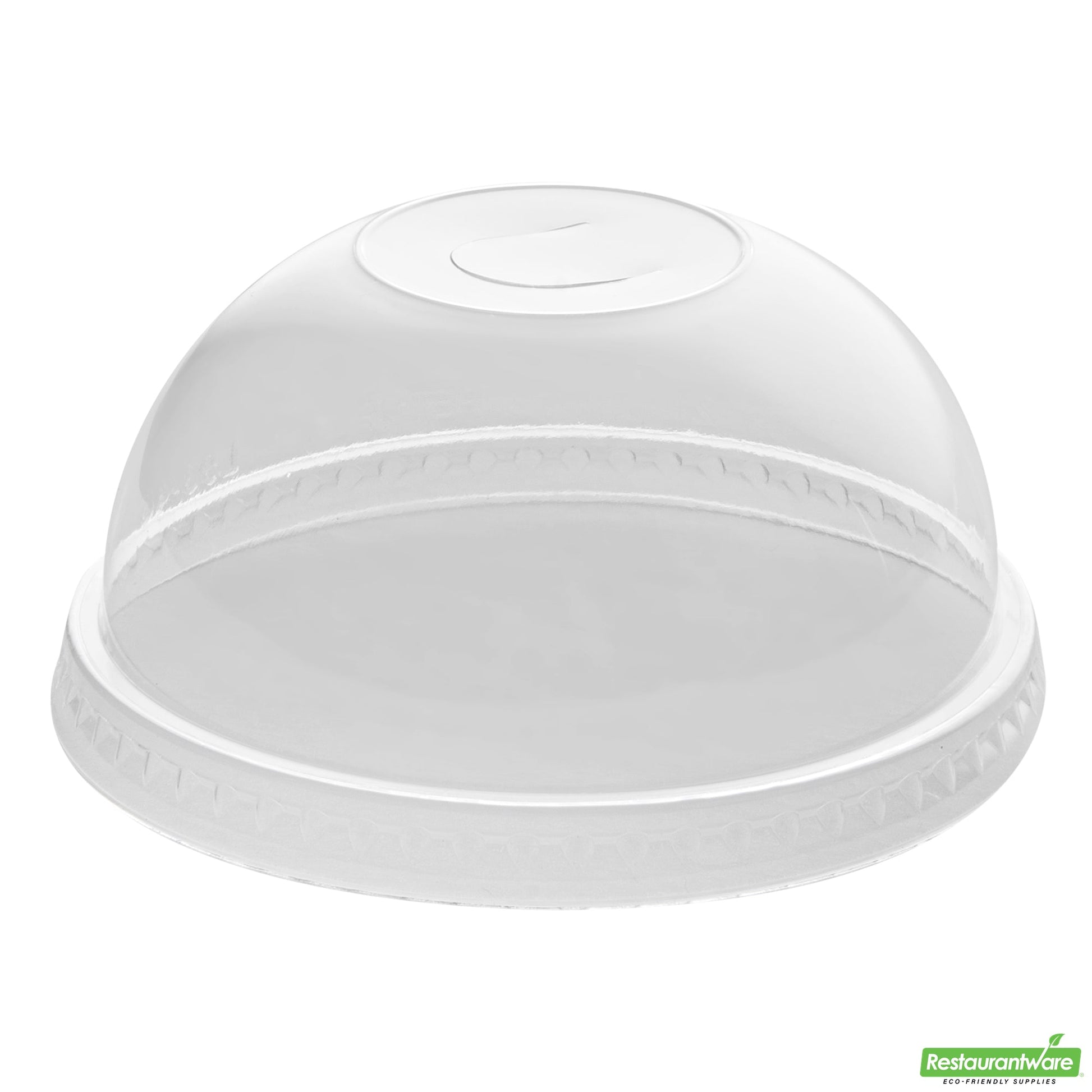 Wholesale Restaurantware Visage Round Clear Plastic Dome Lid - Fits 9 / 12 / 16 Oz- Bulk