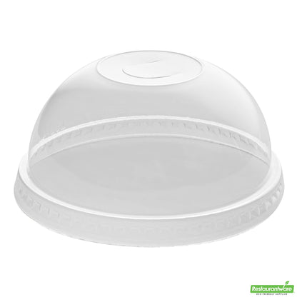 Wholesale Restaurantware Visage Round Clear Plastic Dome Lid - Fits 9 / 12 / 16 Oz- Bulk