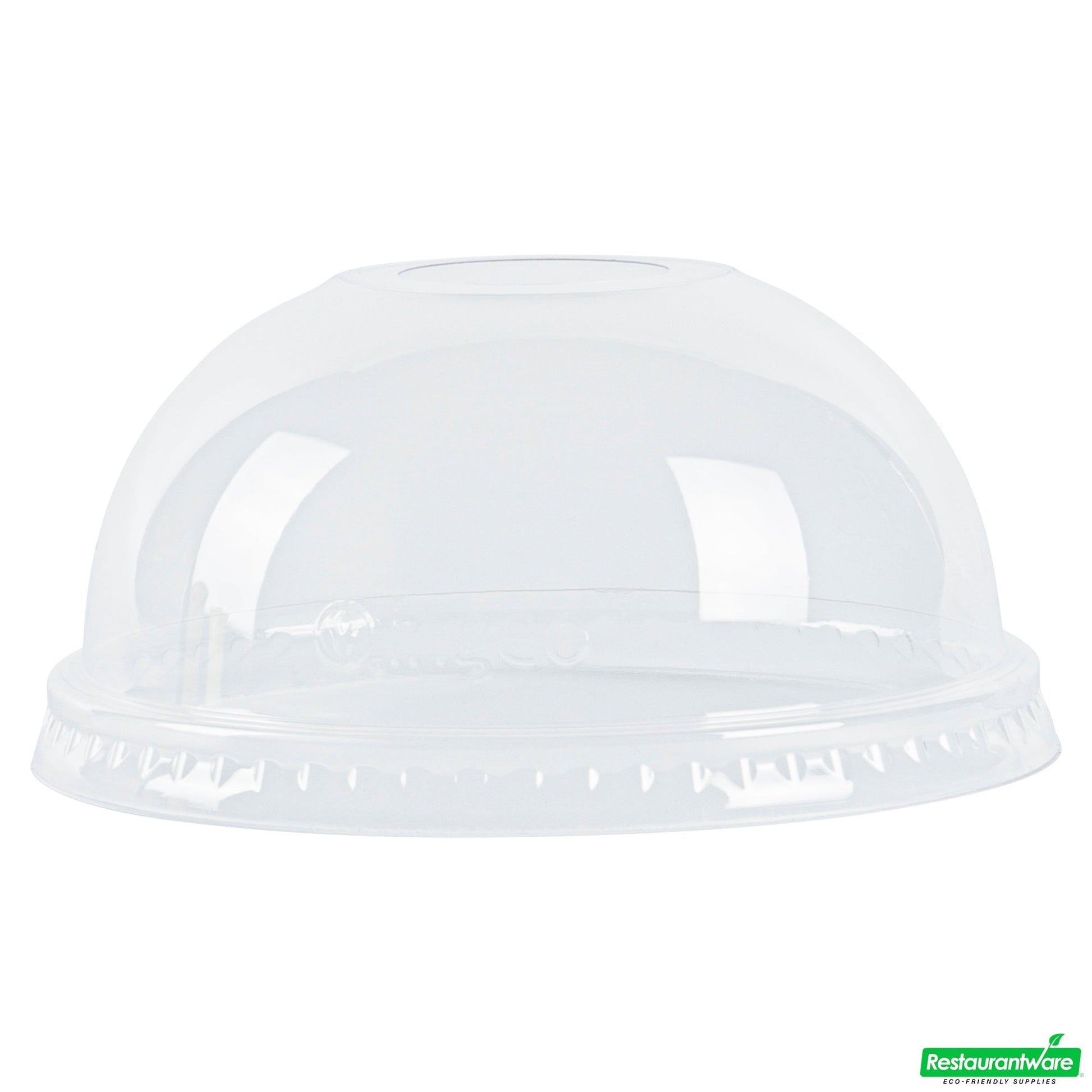 Wholesale Restaurantware Visage Round Clear Plastic Dome Lid - Fits 9, 12 and 16 Oz- Bulk