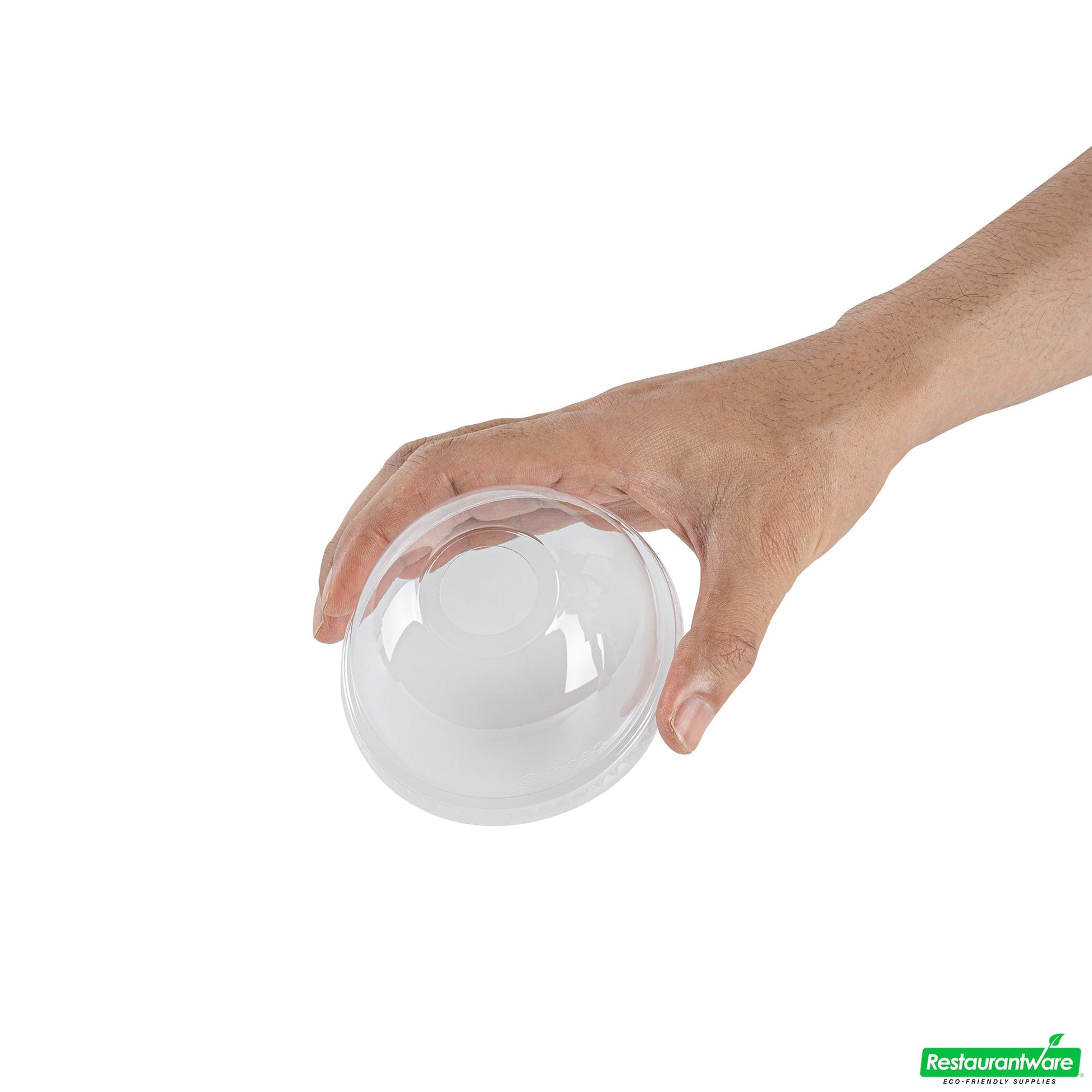 Wholesale Restaurantware Visage Round Clear Plastic Dome Lid - Fits 9, 12 and 16 Oz- Bulk