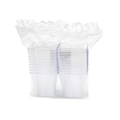 Wholesale Restaurantware 5 Oz Square Clear Plastic Medium Kova Cup - 2.5" X 2.5" X 2.4"- Bulk