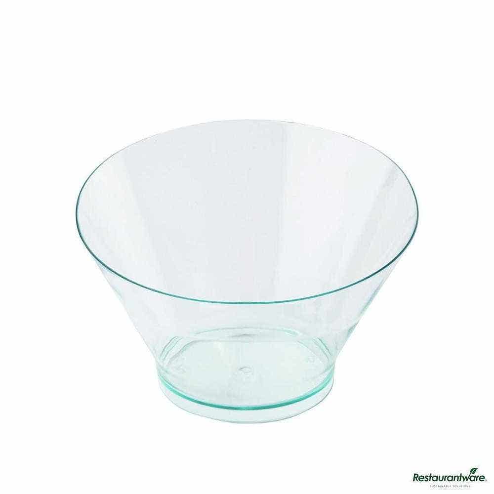 Wholesale Restaurantware 5 Oz Round Seagreen Plastic Small Incline Bowl 20 ct- Bulk
