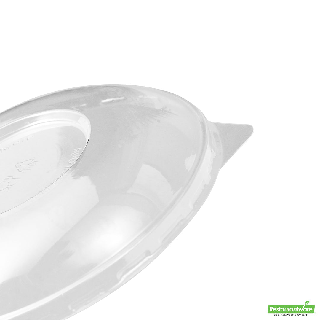 Wholesale Restaurantware Thermo Tek Clear Plastic Ergo-Grip Bowl Lid - Fits 8 / 12 / 16 Oz- Bulk