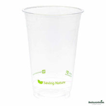Wholesale Restaurantware Sustain 20 Oz Round Clear PLA Plastic Drinking Cup Compostable 50 ct- Bulk