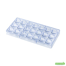 Wholesale Restaurantware Pastry Tek Polycarbonate Solid Heart Candy / Chocolate Mold - 21-Compartment- Bulk
