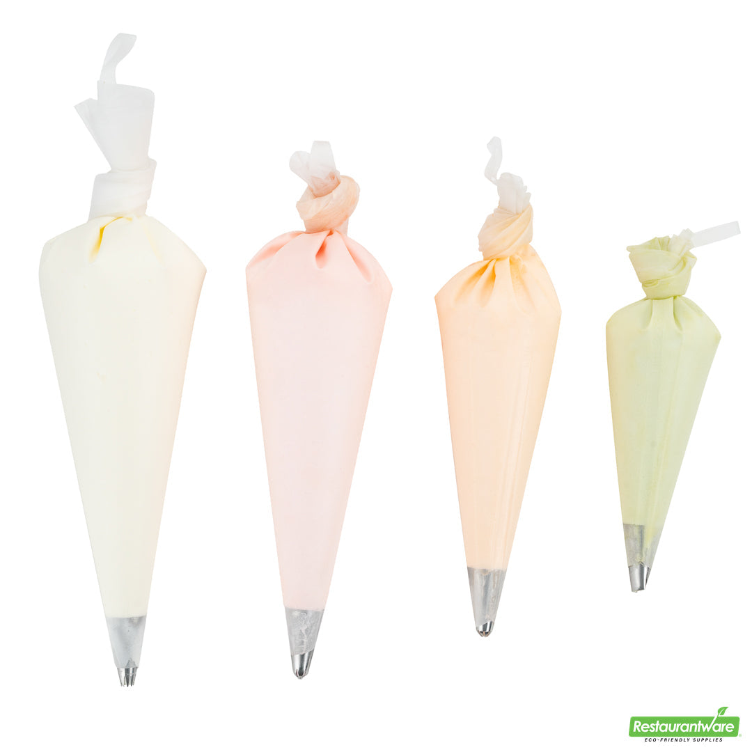 Wholesale Restaurantware Pastry Tek White Silicone Pastry Piping Bag 4-Piece Set- Bulk