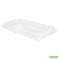 Wholesale Restaurantware Futura 15 oz Clear Plastic Heavy Duty Insert Tray - Fits 24, 34 and 44 oz Containers, Microwavable- Bulk
