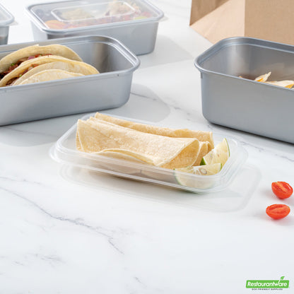 Wholesale Restaurantware Futura 15 oz Clear Plastic Heavy Duty Insert Tray - Fits 24, 34 and 44 oz Containers, Microwavable- Bulk
