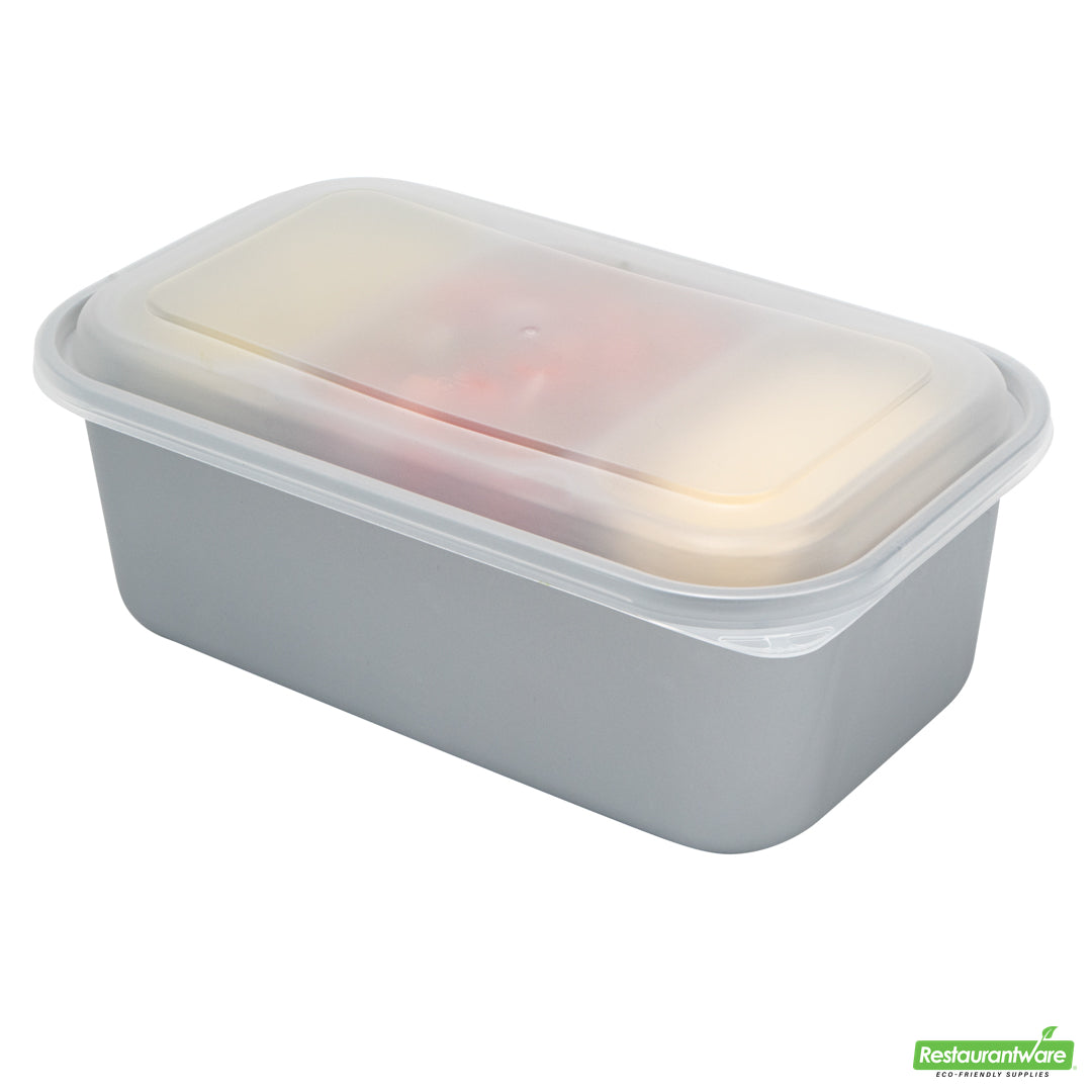 Wholesale Restaurantware Futura 15 oz Clear Plastic Heavy Duty 3-Compartment Insert Tray - Fits 24, 34 and 44 oz Containers, Microwavable- Bulk