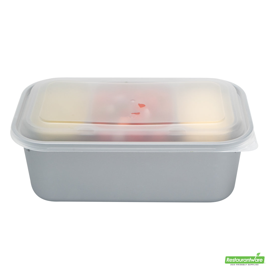 Wholesale Restaurantware Futura 15 oz Clear Plastic Heavy Duty 3-Compartment Insert Tray - Fits 24, 34 and 44 oz Containers, Microwavable- Bulk