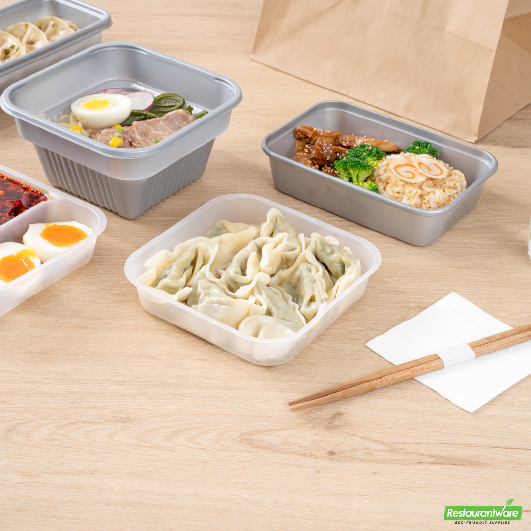 Wholesale Restaurantware Futura 14 oz Clear Plastic Insert Tray - Fits 34 oz Bowl, Microwavable- Bulk
